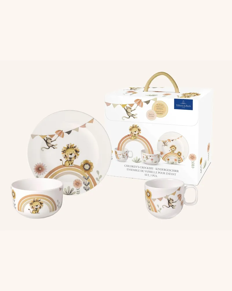 Villeroy & Boch Kindergeschirr Set 3tlg. Roar Like A Lion beige Beige