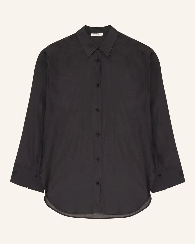 By Malene Birger Hemdbluse Derris Mit Seide schwarz Schwarz