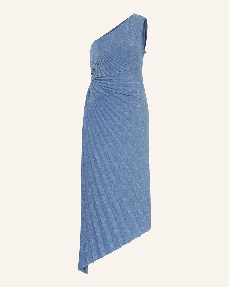 Vera Mont Cocktailkleid mit Glitzergarn und Cut-out Hellblau