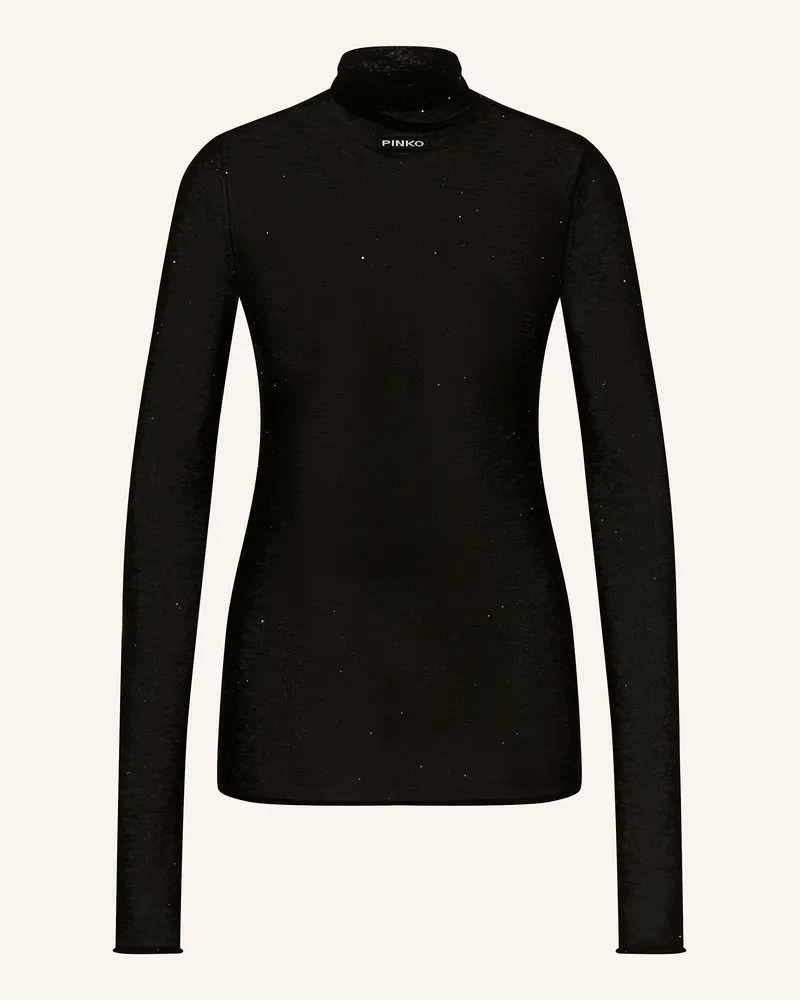 Pinko Pullover MOSS MAGLIA mit Schmucksteinen Schwarz