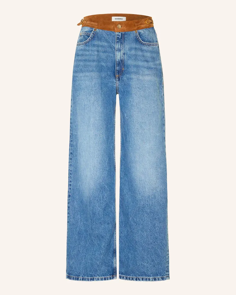Sandro Wide Leg Jeans blau 4785