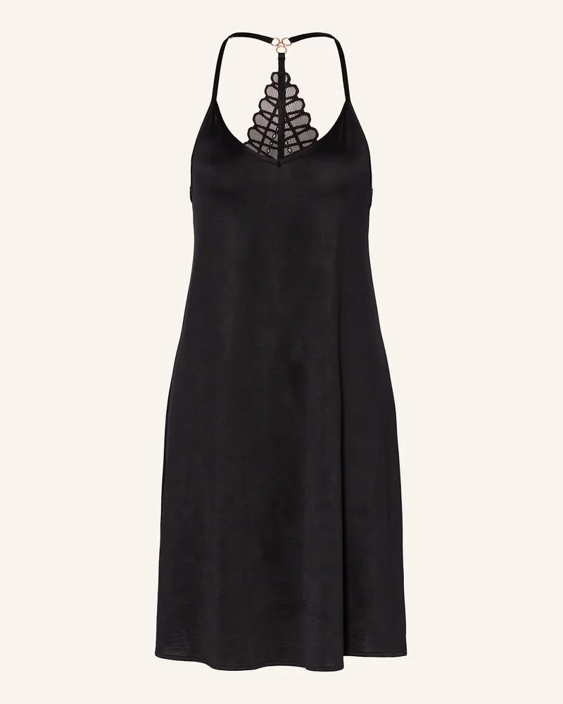 Mey Negligé Serie Temptation Aus Satin schwarz Schwarz