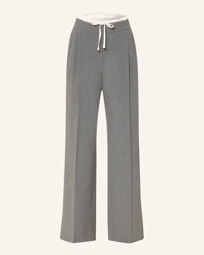 Smith & Soul Marlenehose Dunkelgrau