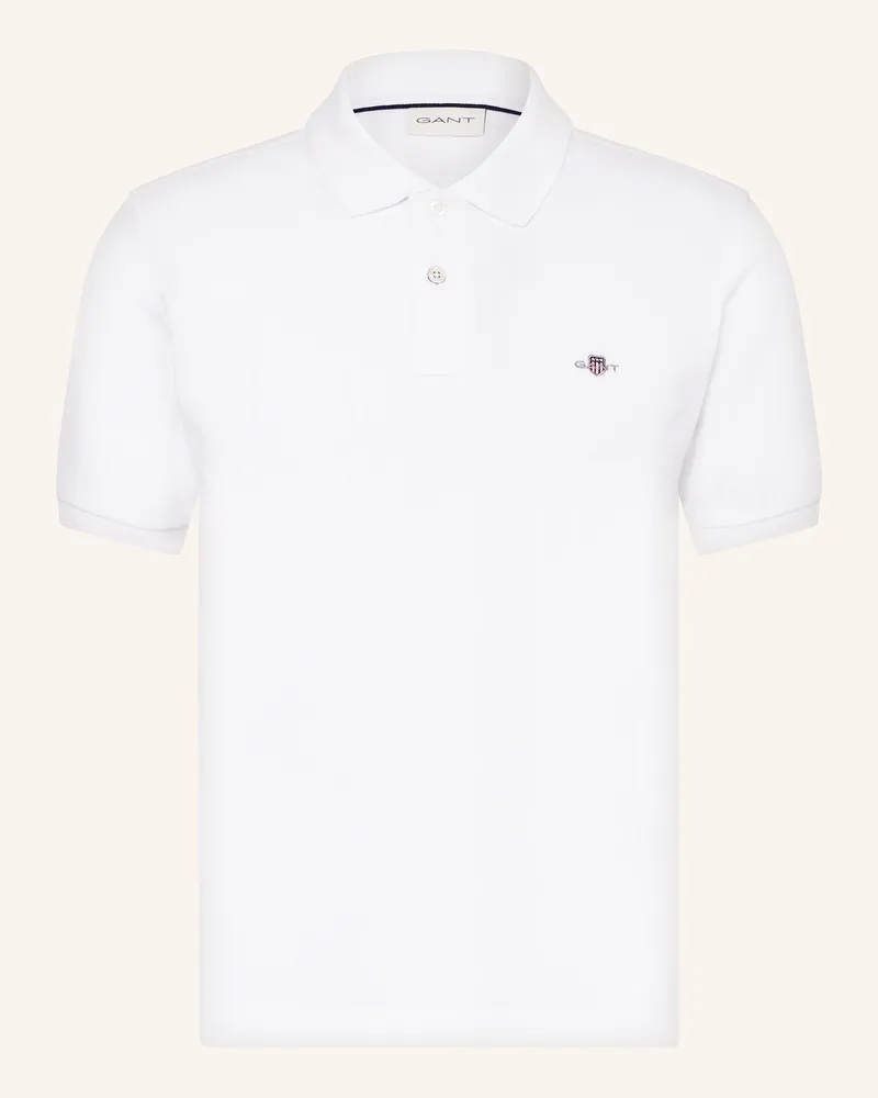 Gant Piqué-Poloshirt weiss Weiss