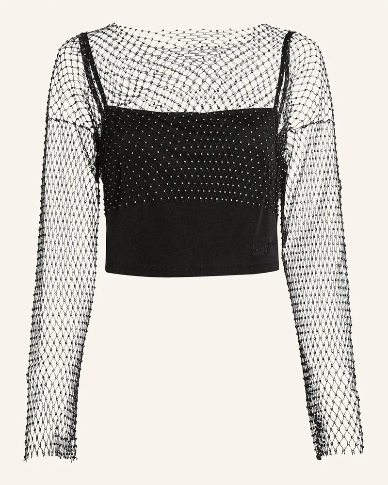 Karl Lagerfeld Top schwarz Schwarz