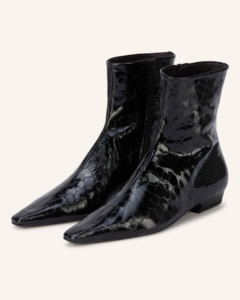 Zinda Lackstiefeletten Molly schwarz Schwarz