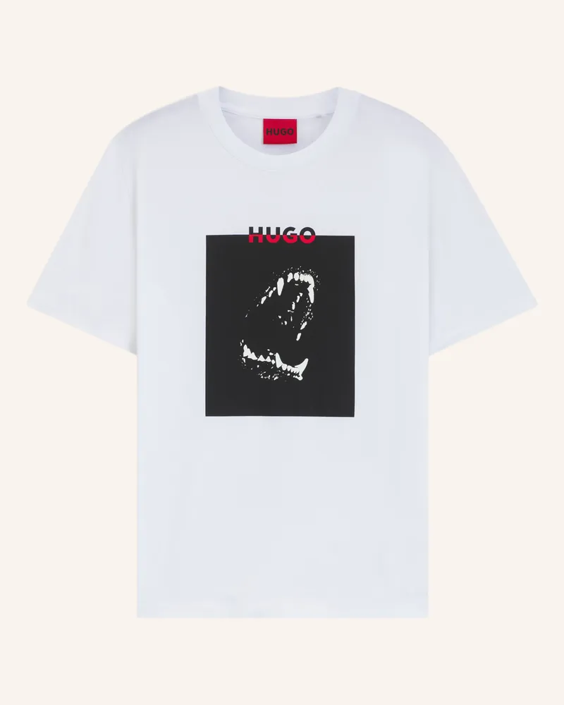 HUGO BOSS T-Shirt DOBERO Regular Fit Weiss