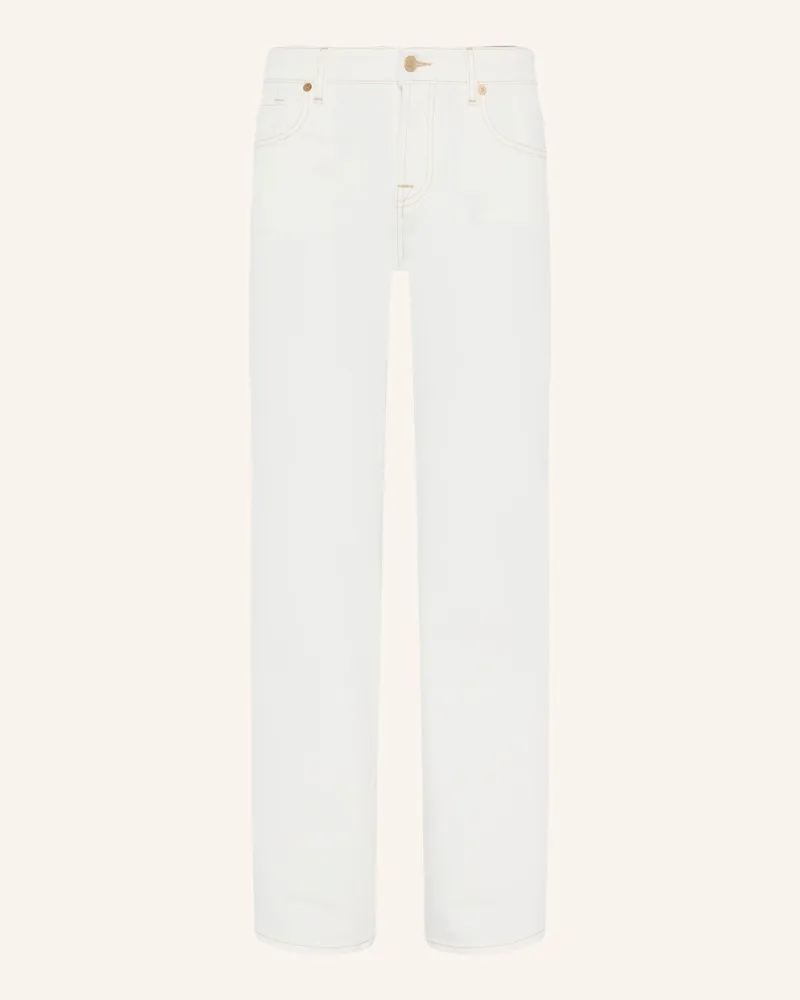 7 for all mankind Pants CALIE STRAIGHT MILKYWAY Straight Fit Weiss