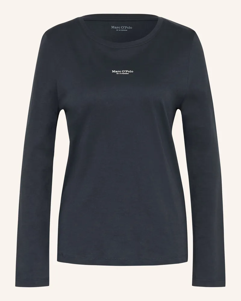 Marc O'Polo Schlafshirt blau Dunkelblau