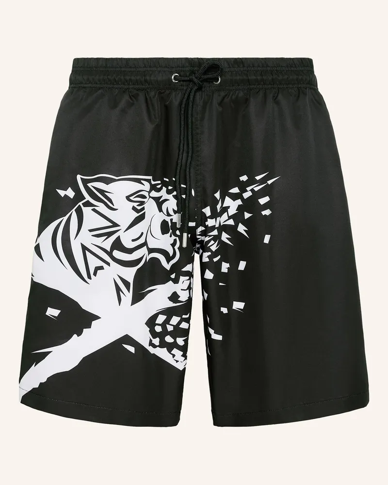 Philipp Plein Badehose schwarz Schwarz