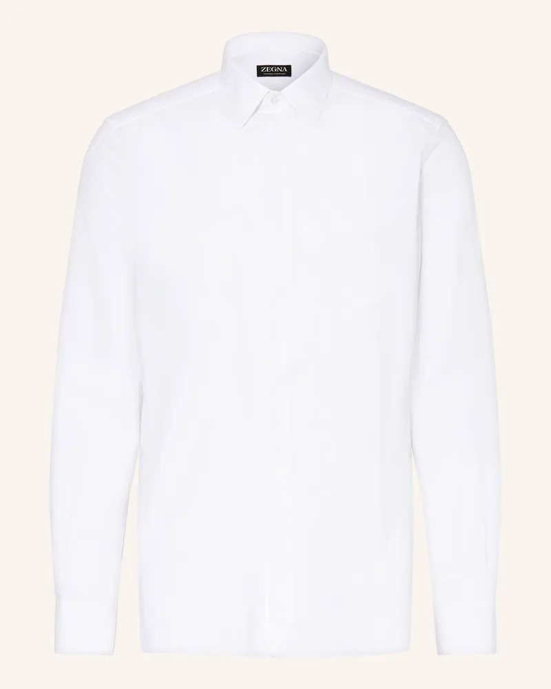Ermenegildo Zegna Hemd Slim Fit Weiss