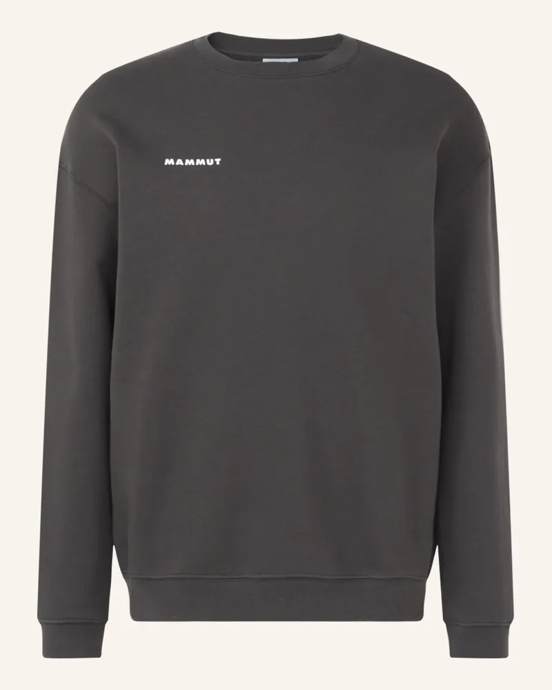 Mammut Midlayer-Pullover Base Ml Crew Neck Mini Logo grau Grau