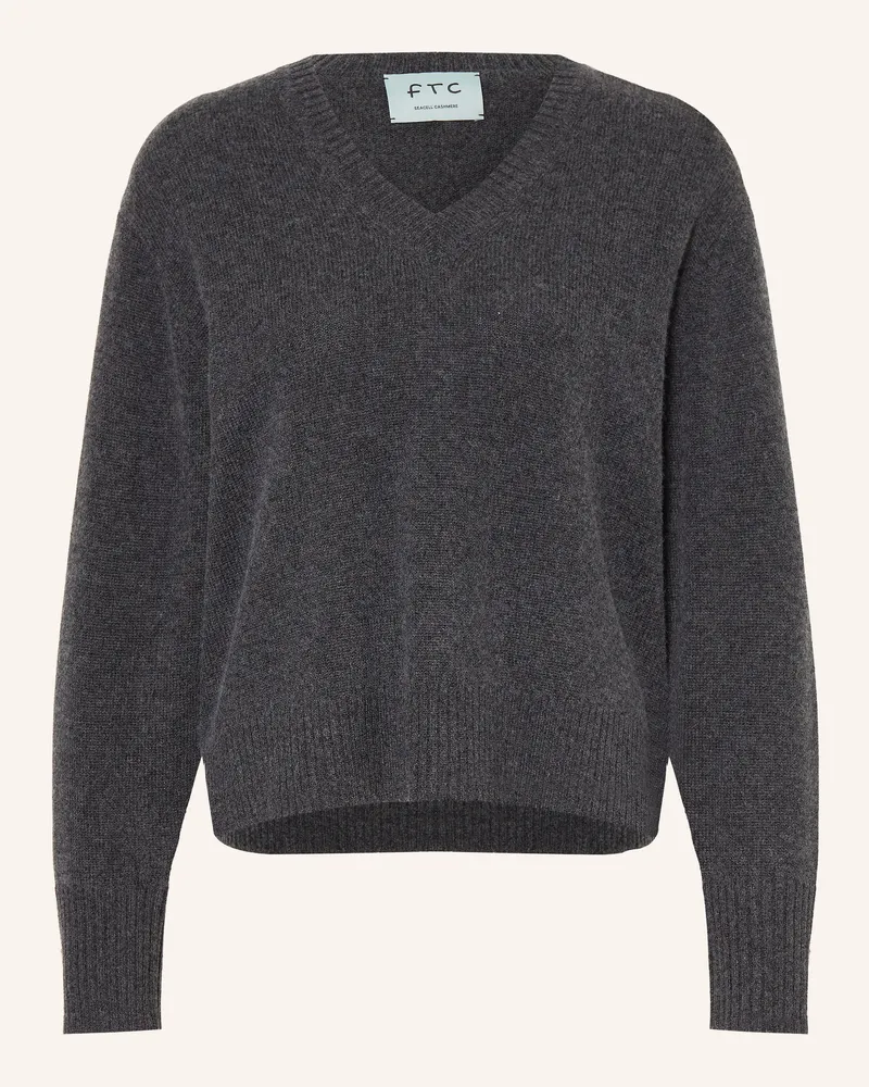 FTC Cashmere Pullover Mit Cashmere grau Dunkelgrau