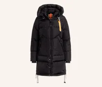 Daunenmantel Long Bear Mit Abnehmbarer Kapuze schwarz