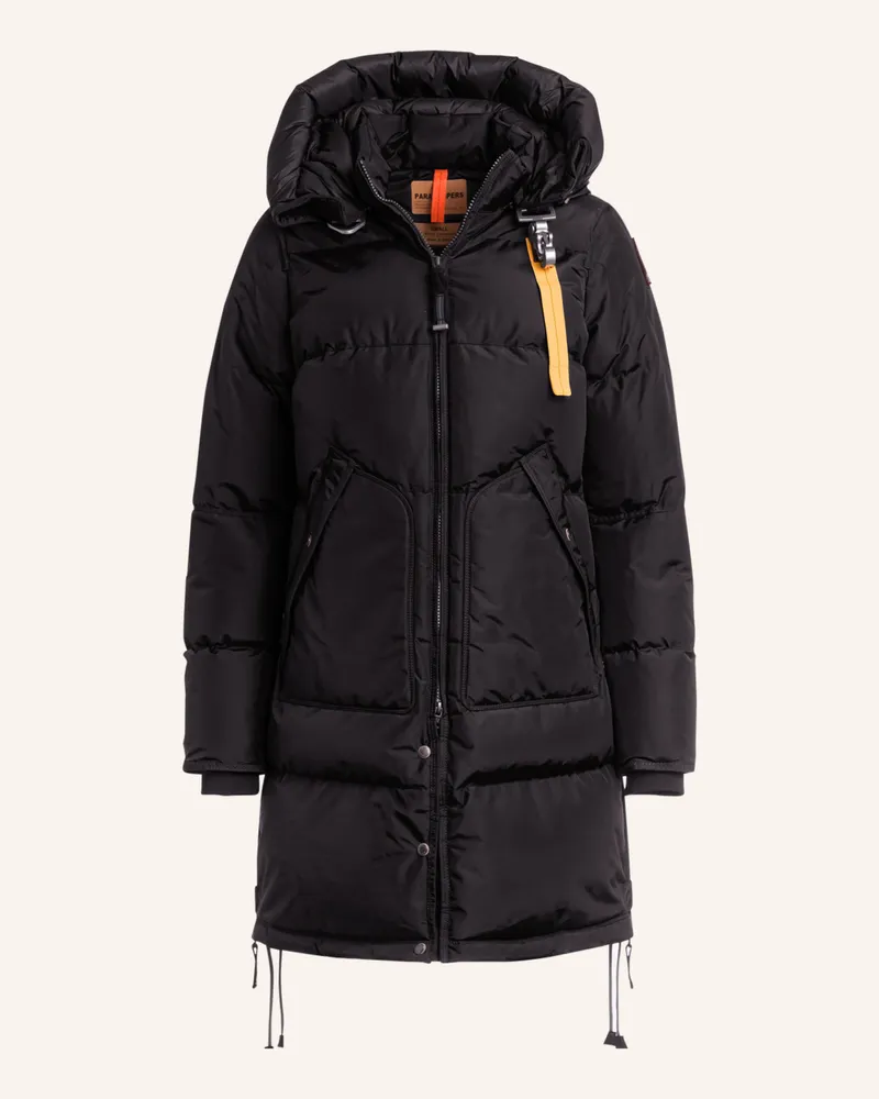 Parajumpers Daunenmantel Long Bear Mit Abnehmbarer Kapuze schwarz Schwarz