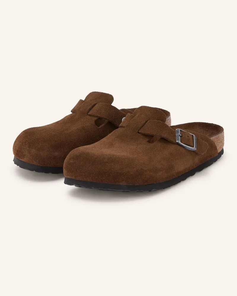 Birkenstock Pantoletten Boston braun Dunkelbraun