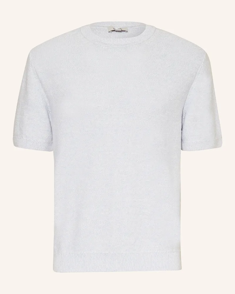 COS Strickshirt mit Leinen Hellblau