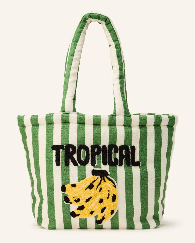 FARM Rio Strandtasche TROPICAL MANANA Grün