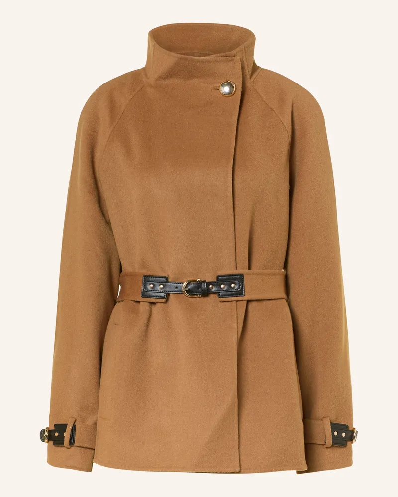 Maje Wollmantel beige Camel