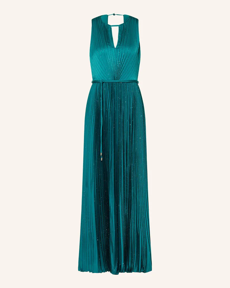 Phase Eight Kleid Simara Mit Plissees Und Glitzergarn gruen Petrol