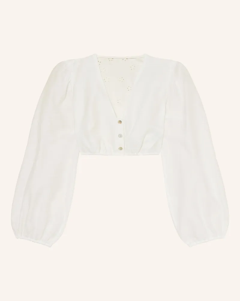 Sportalm Dirndlbluse Mit Spitze weiss Ecru