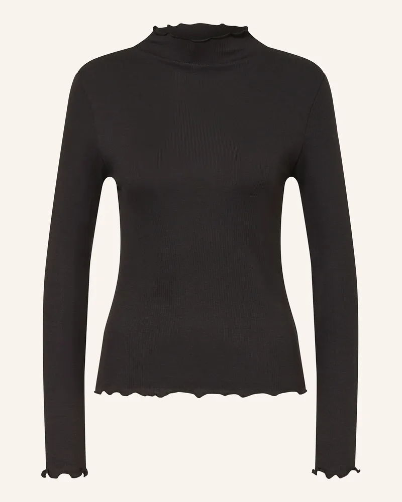 Darling Harbour Longsleeve mit Rüschen Black
