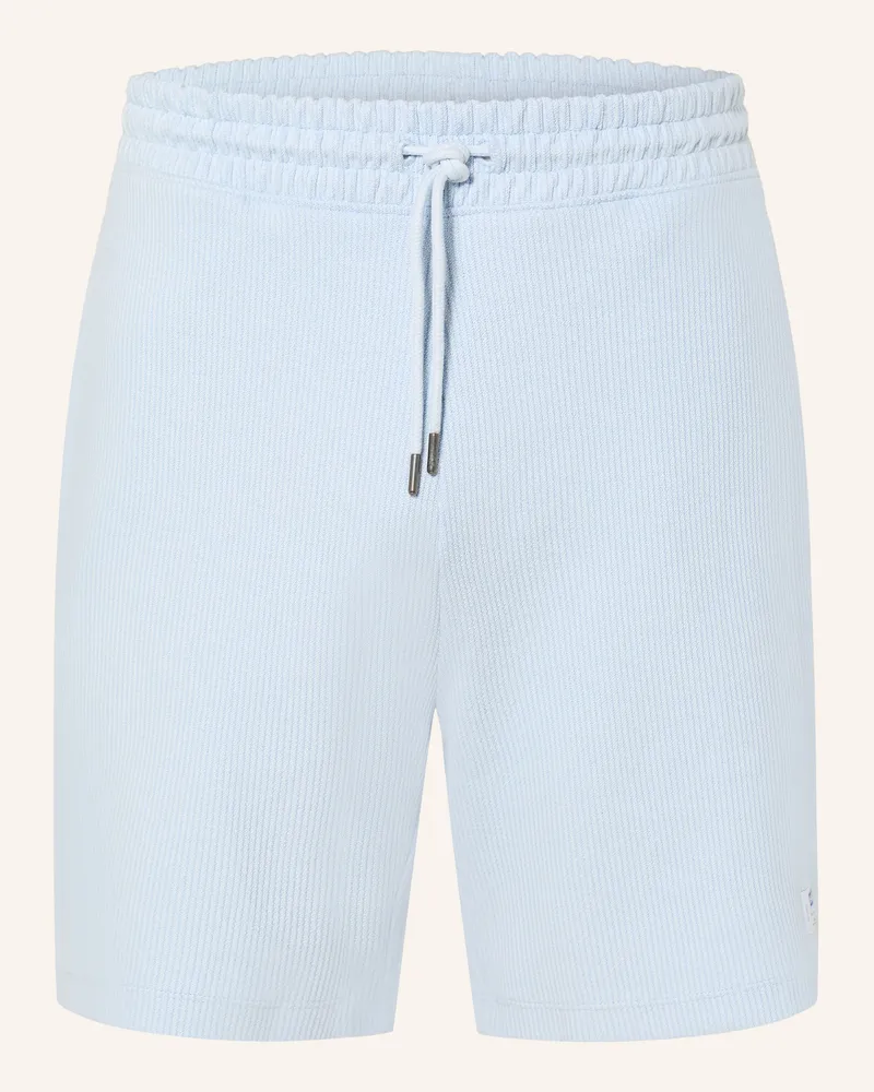 HUGO BOSS Sweatshorts NUWAFFLO Hellblau