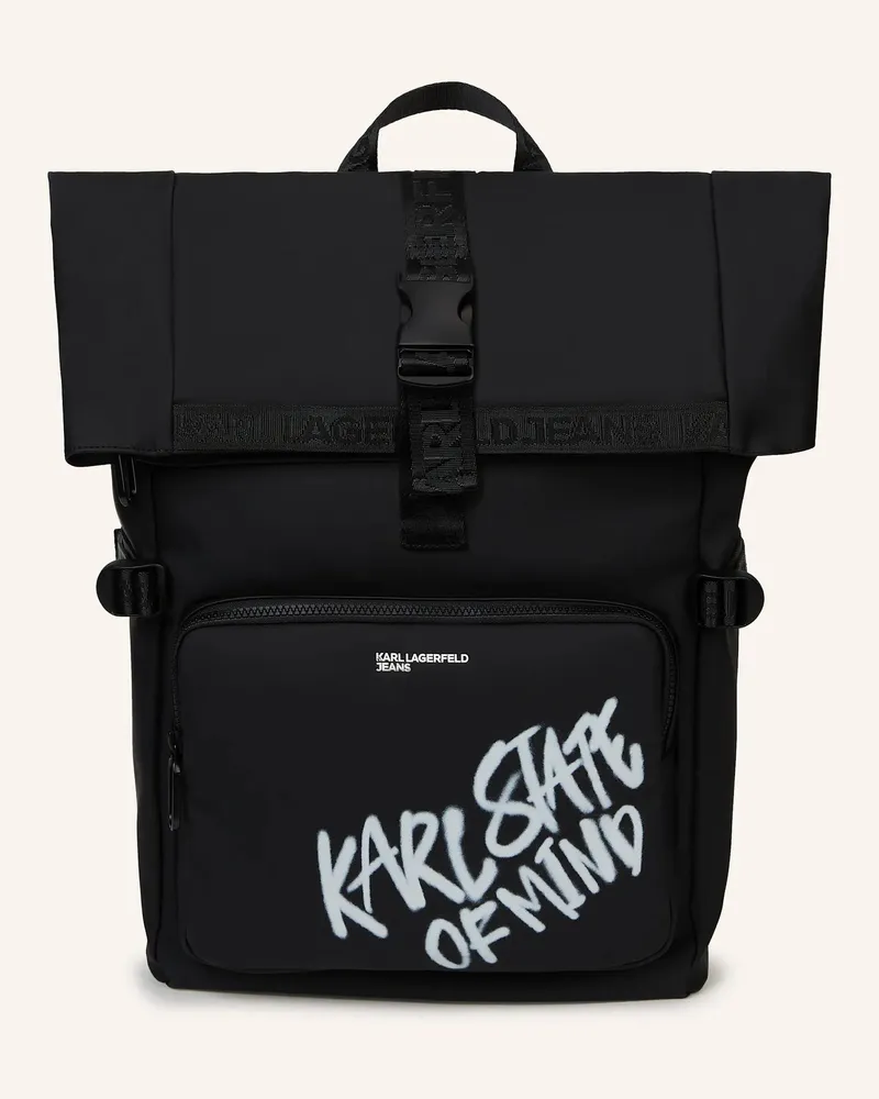 Karl Lagerfeld Rucksack schwarz Schwarz
