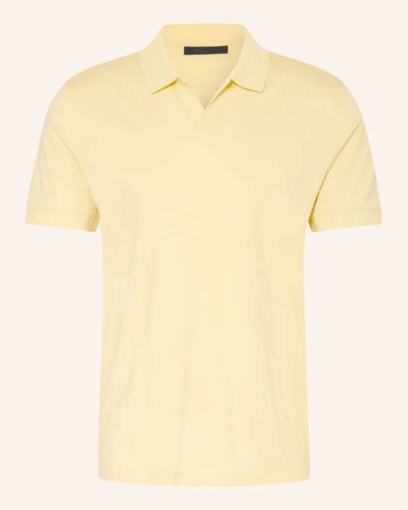 HUGO BOSS Jersey-Poloshirt gelb Hellgelb
