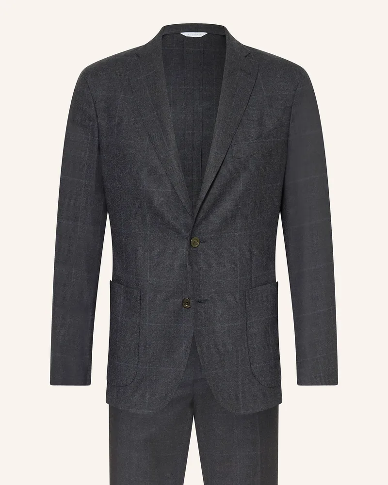 Boglioli Anzug Extra Slim Fit Dunkelblau