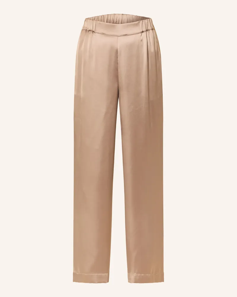 S.Oliver Satinhose braun Hellbraun