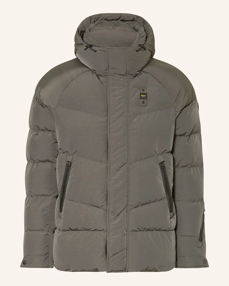 Blauer Steppjacke CROWN mit DUPONT™ SORONA®-Isolierung Petrol