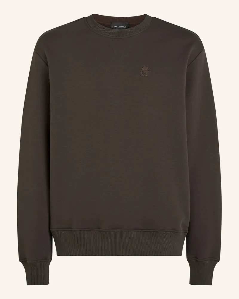 Karl Lagerfeld Sweatshirt braun Dunkelbraun