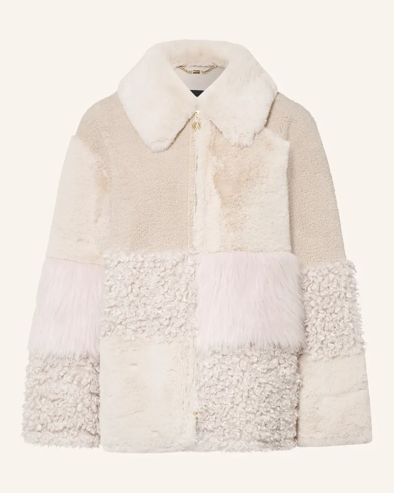 Sportalm Kunstfell-Jacke beige Creme