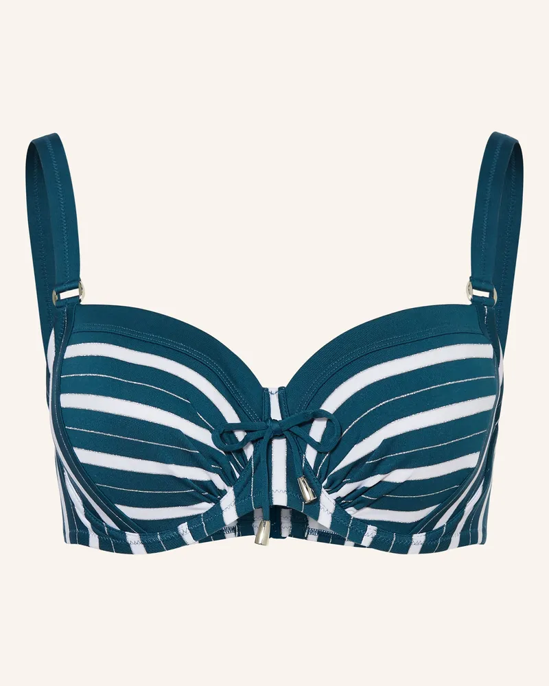 Lidea Bügel-Bikini-Top Strive Stripe gruen Petrol
