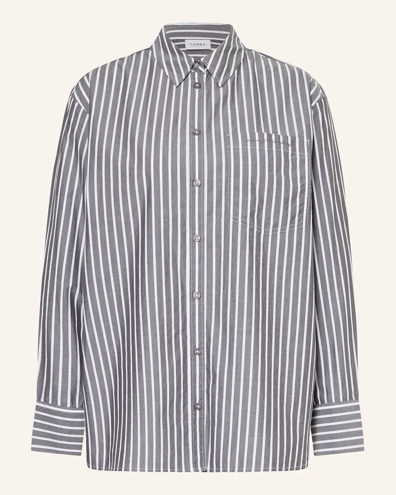 COMMA Hemdbluse Grau