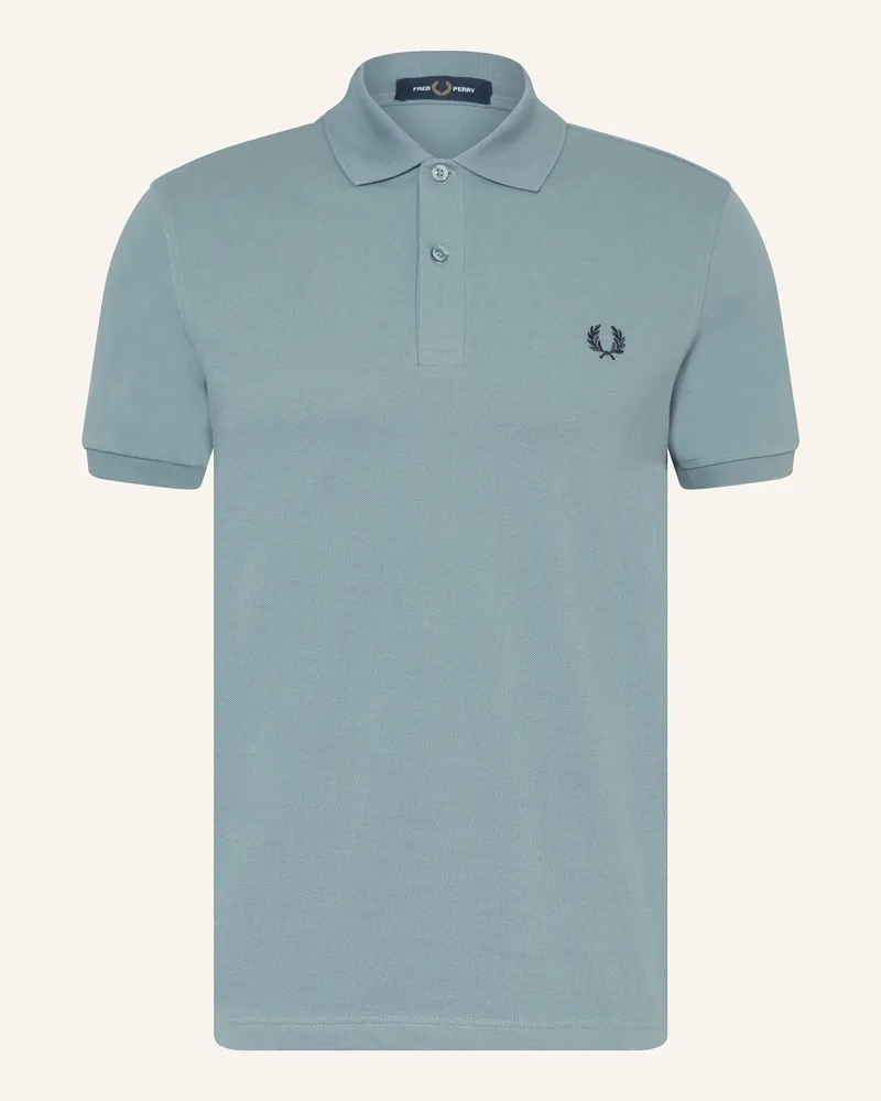 Fred Perry Piqué-Poloshirt Regular Fit blau Blaugrau