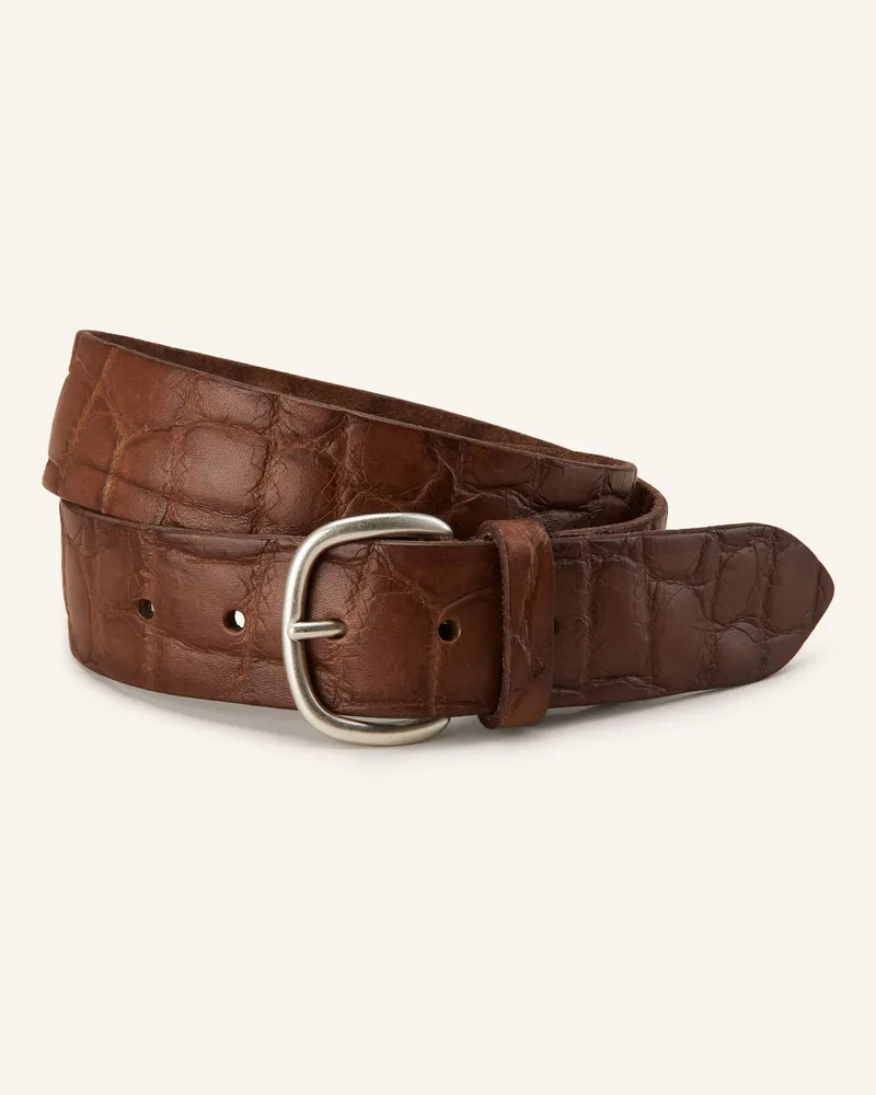 Post & Co Ledergürtel Braun