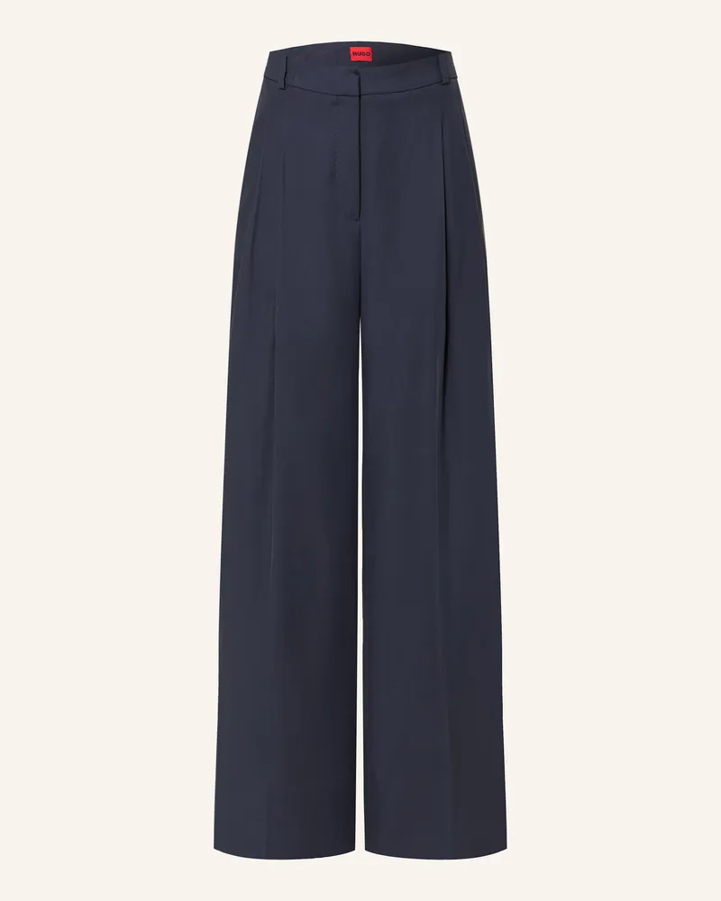 HUGO BOSS Marlenehose HARENAU Dunkelblau