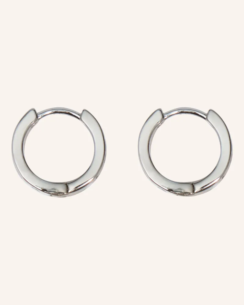 BIMBA Y LOLA Logo-Creolen silber Silber