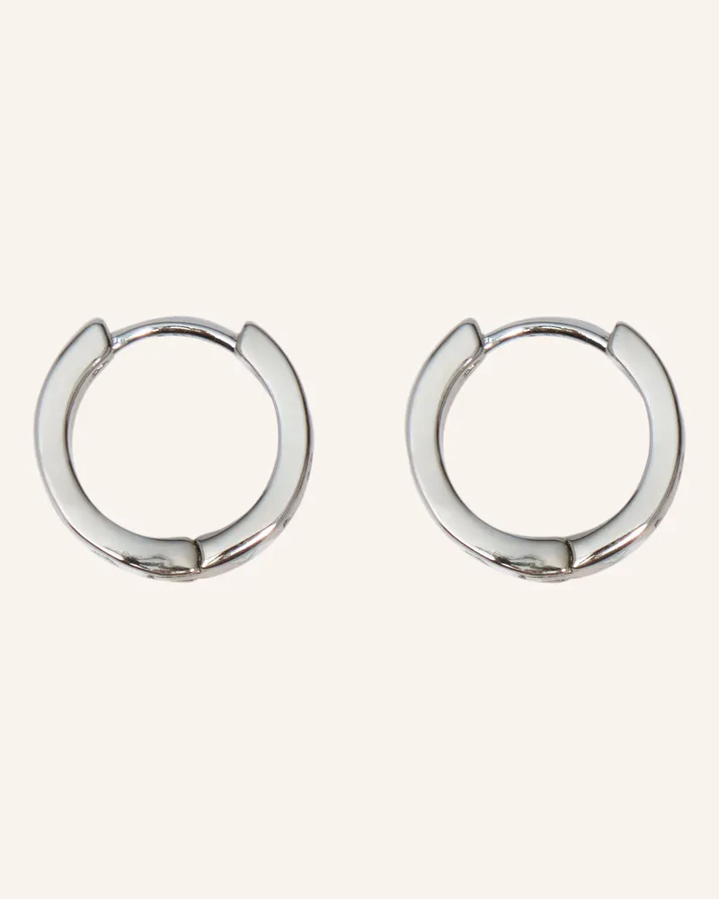 BIMBA Y LOLA Logo-Creolen silber Silber