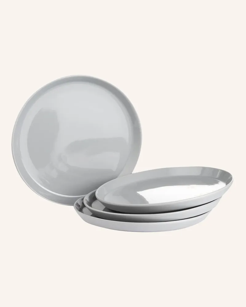 Marc O'Polo 4er-Set Speiseteller Moments grau Grau