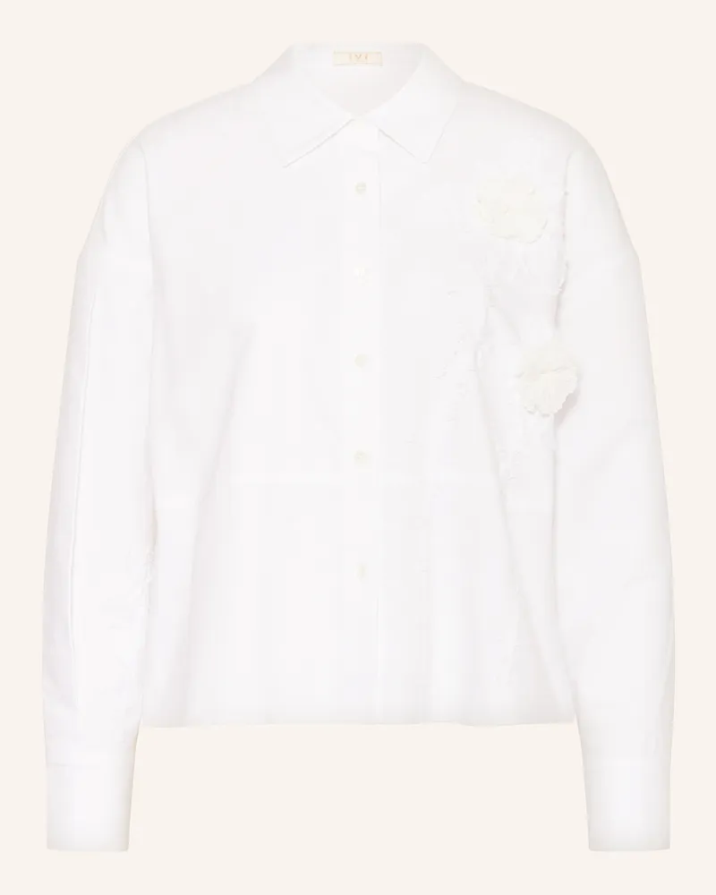 IVI Collection Hemdbluse Weiss