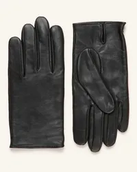 HUGO BOSS Lederhandschuhe GLOVE mit Touchscreen-Funktion Schwarz