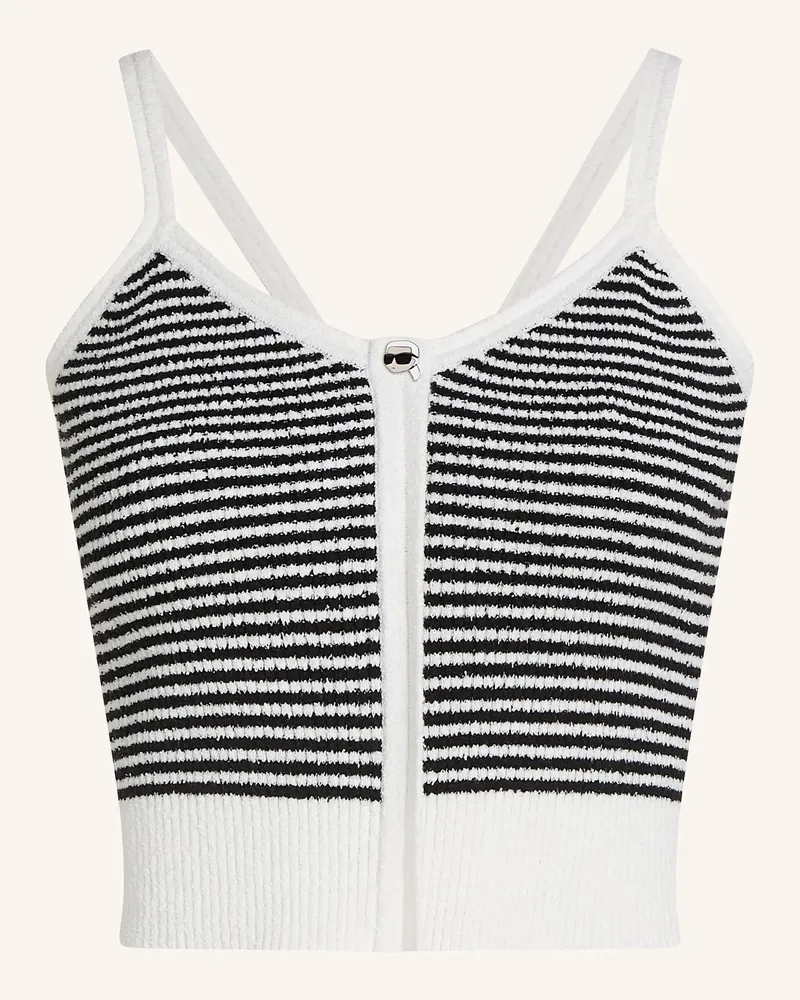 Karl Lagerfeld Top schwarz Weiss