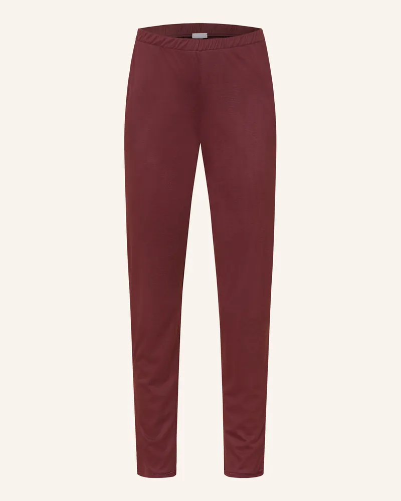 Hanro Schlafhose GRAND CENTRAL Dunkelrot