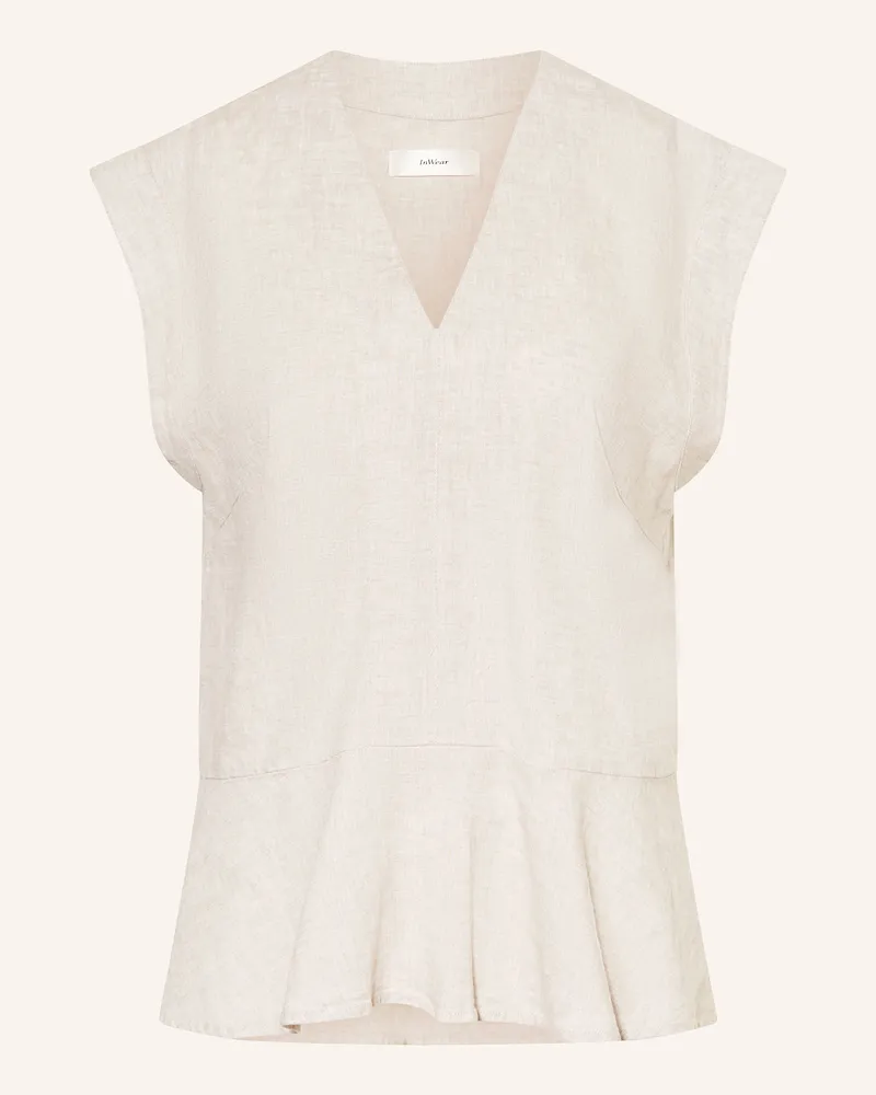 InWear Blusentop RIMONEIW mit Leinen Hellbraun