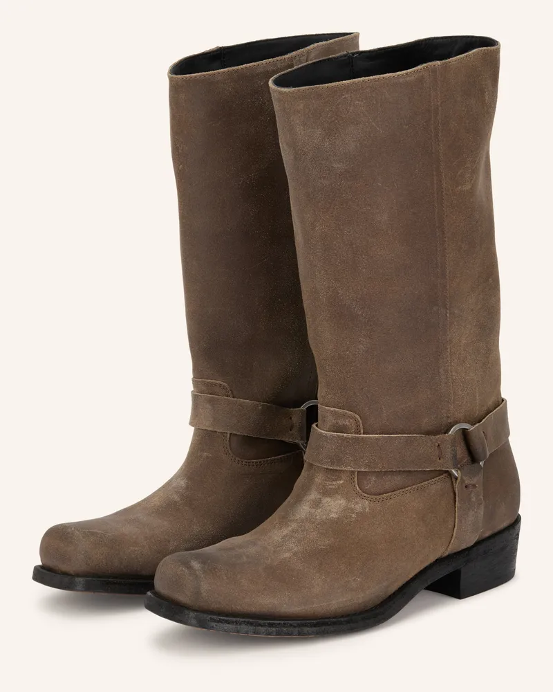 Golden Goose Biker Boots beige Taupe