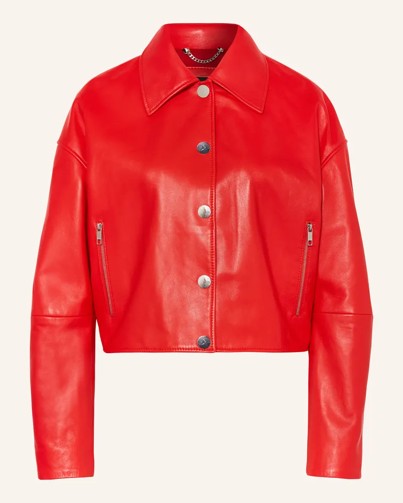 HUGO BOSS Lederblouson SASSINA Rot