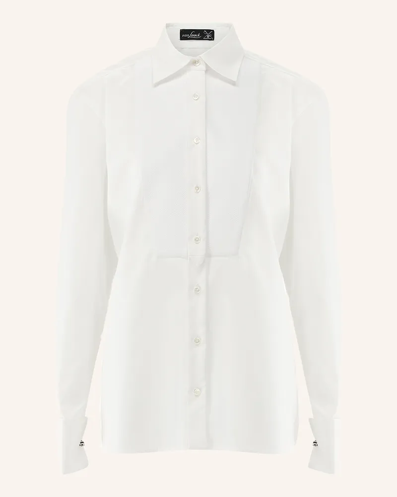 van Laack Bluse Modern Fit weiss Weiss